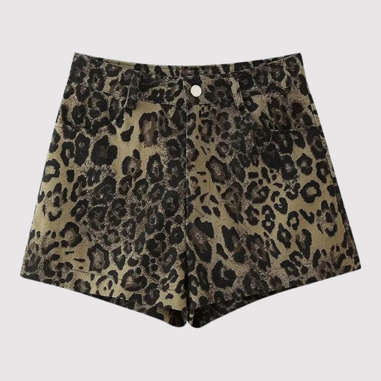 Shorts mit Leopardenmuster