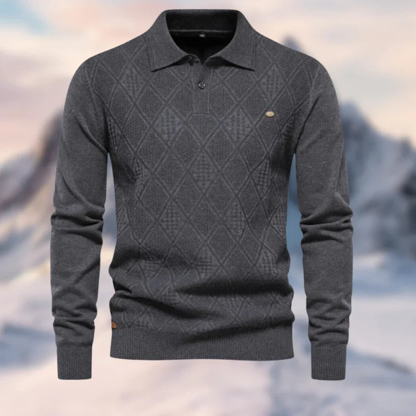 Heidi-Mode - Stilvolle Form-Fit Casual Herbstpullover für Männer