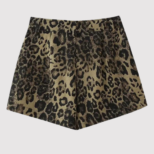 Shorts mit Leopardenmuster