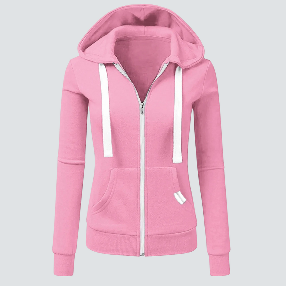 Heidi-Mode | Sweatshirt aus Wolle mit Kordelzug und Reißverschluss