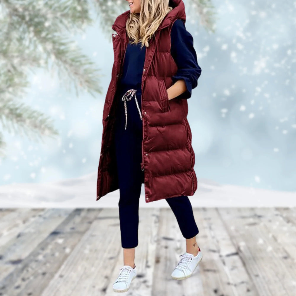 Heidi-Mode | Stylischer Armelloser Westenmantel mit Reißverschluss