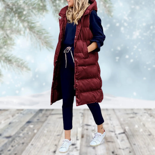 Heidi-Mode | Stylischer Armelloser Westenmantel mit Reißverschluss
