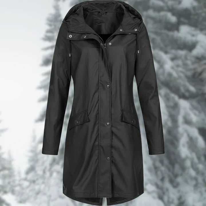 Heidi-Mode | Stilvolle Lange Regenjacke Für Damen