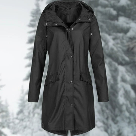 Heidi-Mode | Stilvolle Lange Regenjacke Für Damen