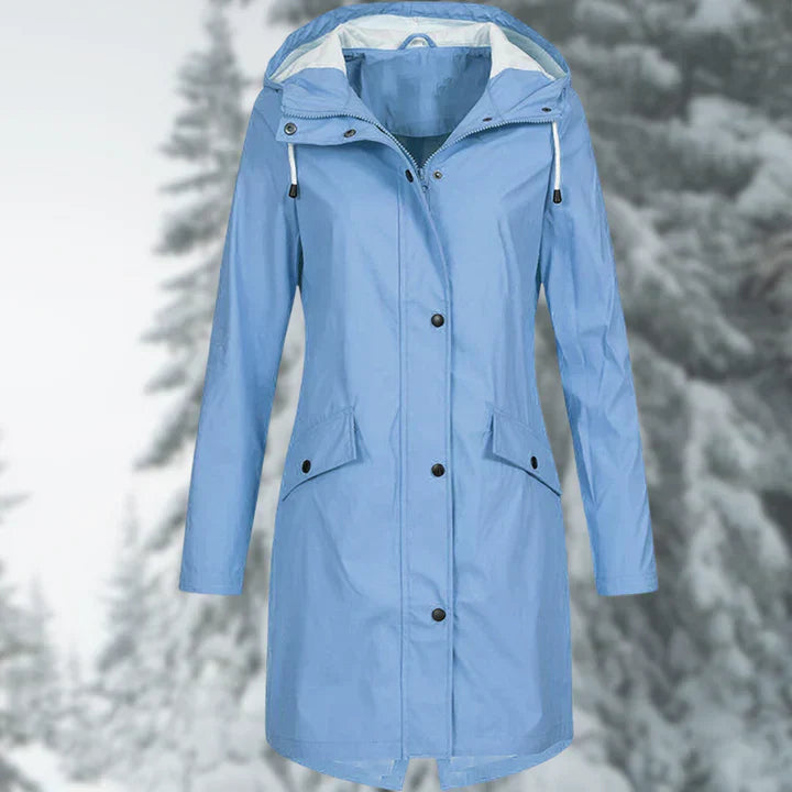 Heidi-Mode | Stilvolle Lange Regenjacke Für Damen