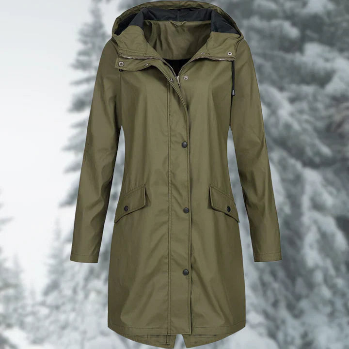 Heidi-Mode | Stilvolle Lange Regenjacke Für Damen
