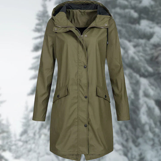 Heidi-Mode | Stilvolle Lange Regenjacke Für Damen