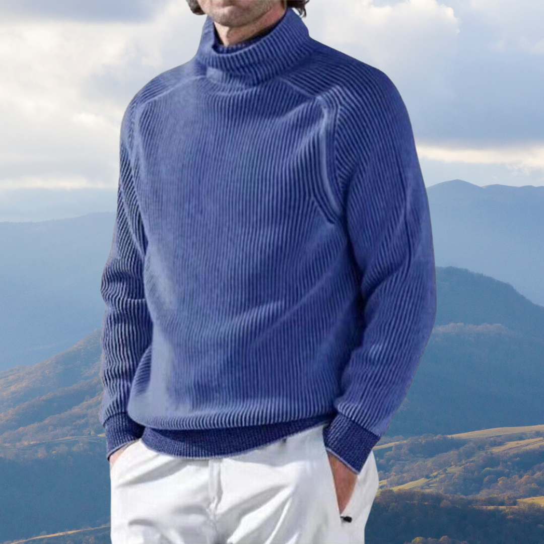 Heidi-Mode - Stilvolle Elegante Herbst Rollkragenpullover für Männer