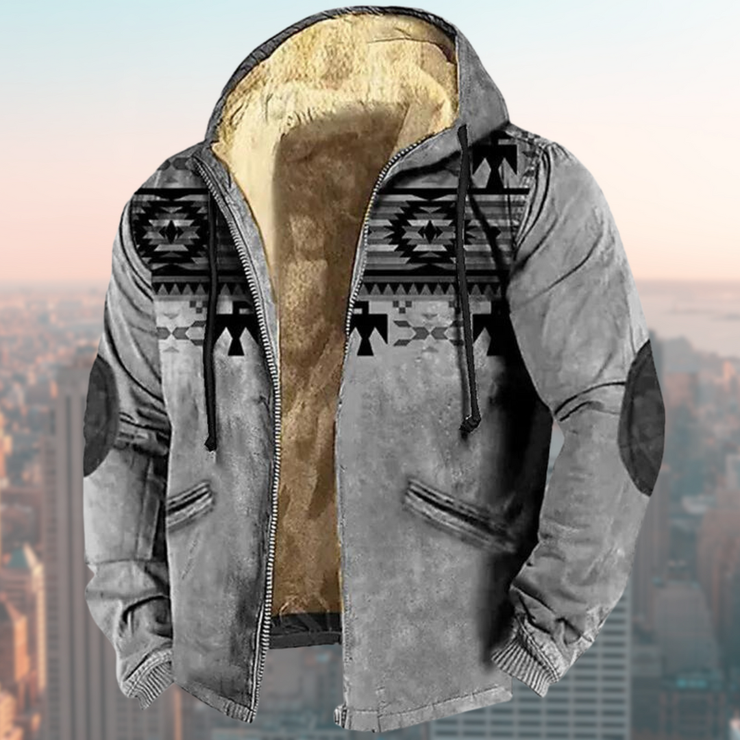 Heidi-Mode | Kapuzenjacke mit Tribal Print