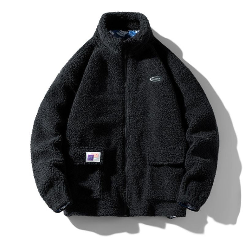 Heidi-Mode | Stilvolle Plüsch Bomberjacke
