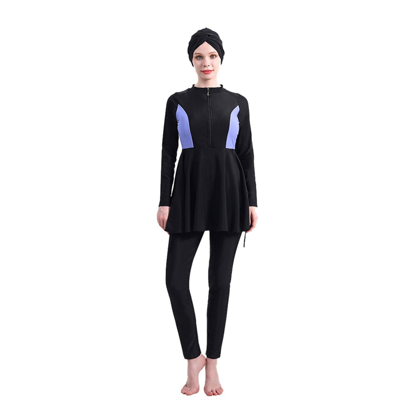 Heidi-Mode | Muslimische Frauen Badebekleidung 3-Teilig Set Burkinis Badeanzug