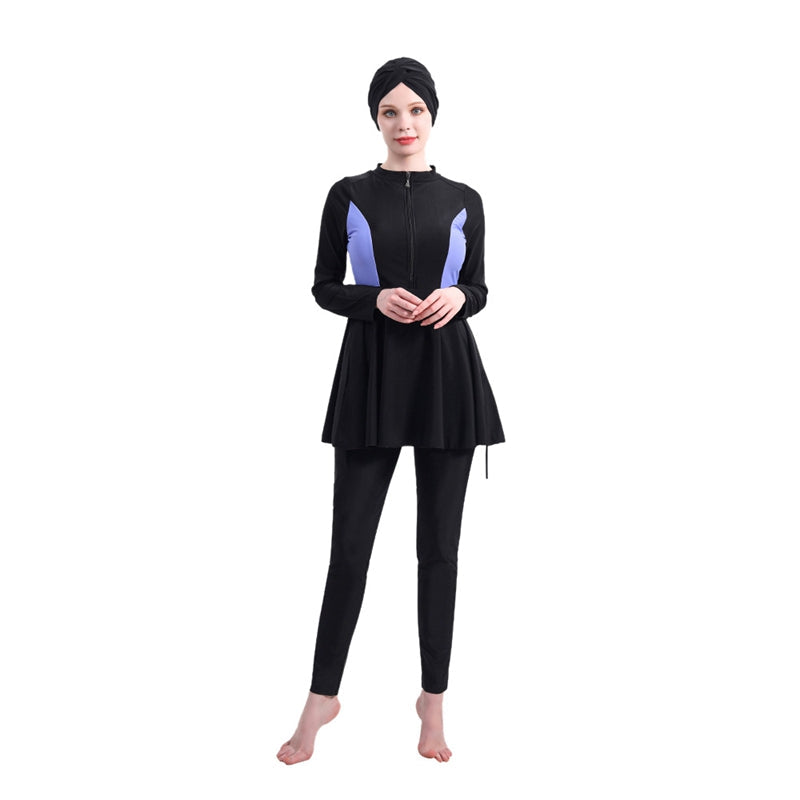 Heidi-Mode | Muslimische Frauen Badebekleidung 3-Teilig Set Burkinis Badeanzug