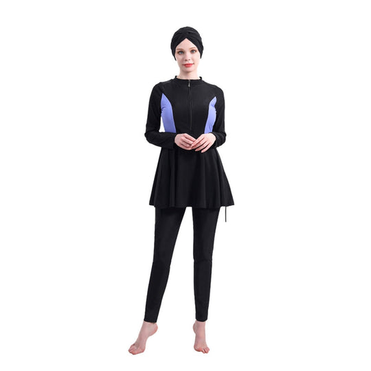 Heidi-Mode | Muslimische Frauen Badebekleidung 3-Teilig Set Burkinis Badeanzug