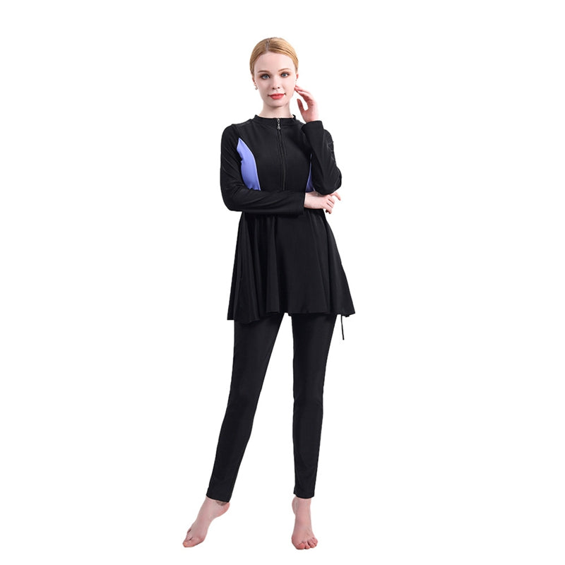 Heidi-Mode | Muslimische Frauen Badebekleidung 3-Teilig Set Burkinis Badeanzug