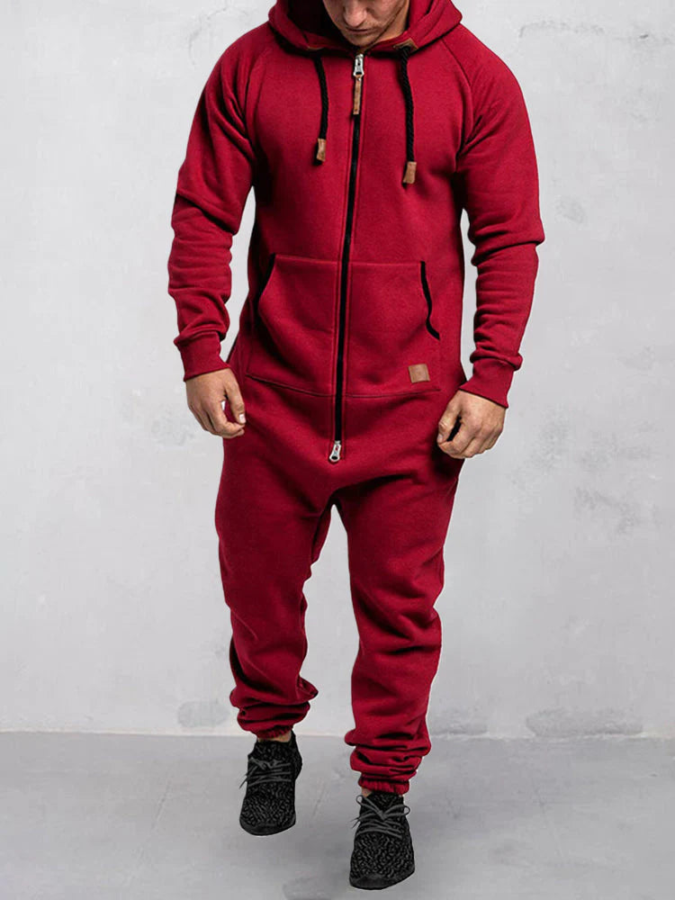 Jumpsuit mit Kapuze