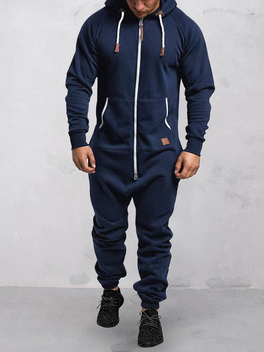 Jumpsuit mit Kapuze