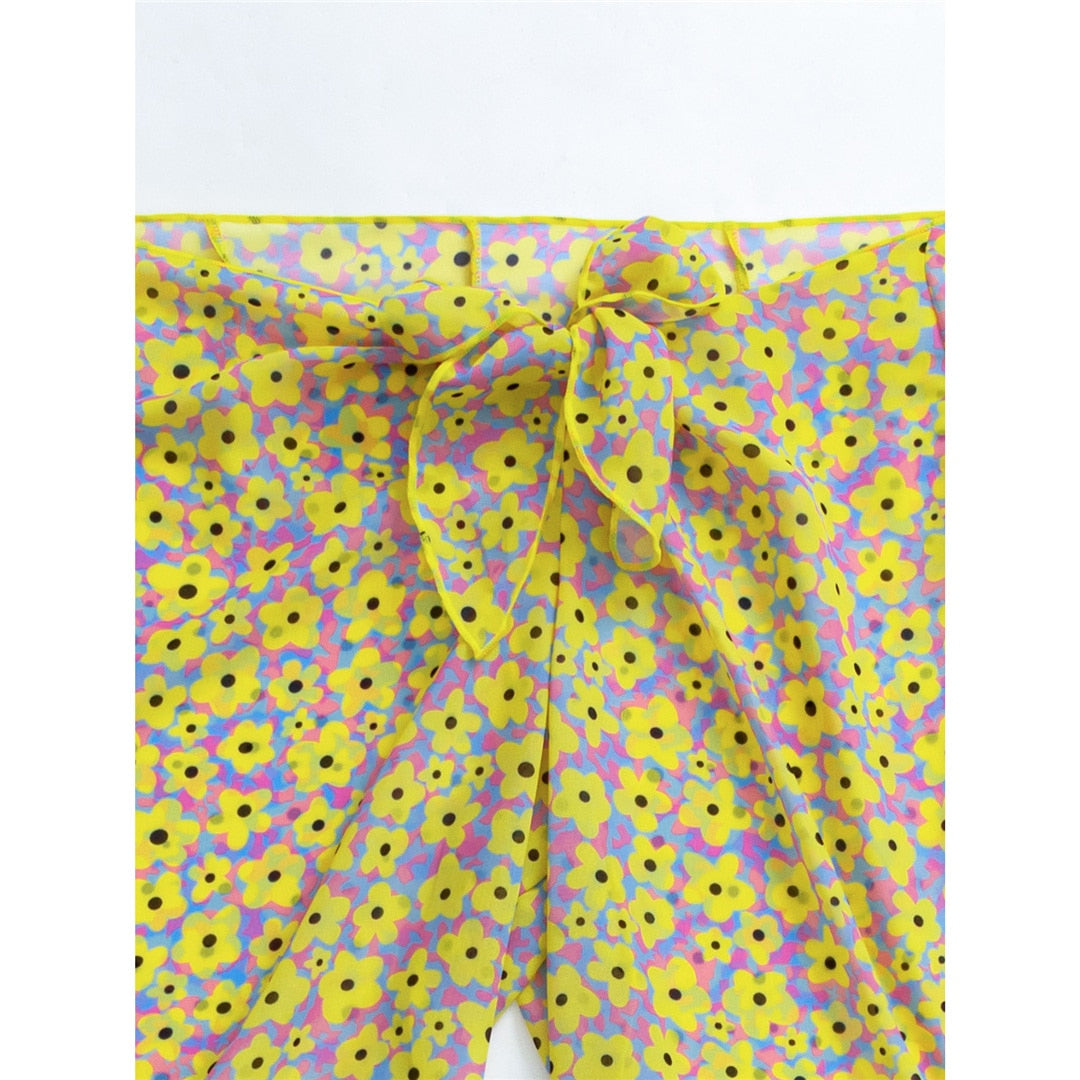 Heidi-Mode | Print Scrunch Butt Bikini Satzs & Hosen