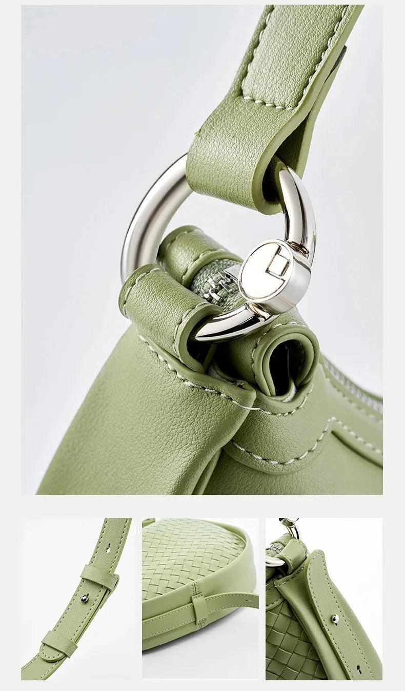 Heidi-Mode | Die Crossbody Leder Halbmond Tasche