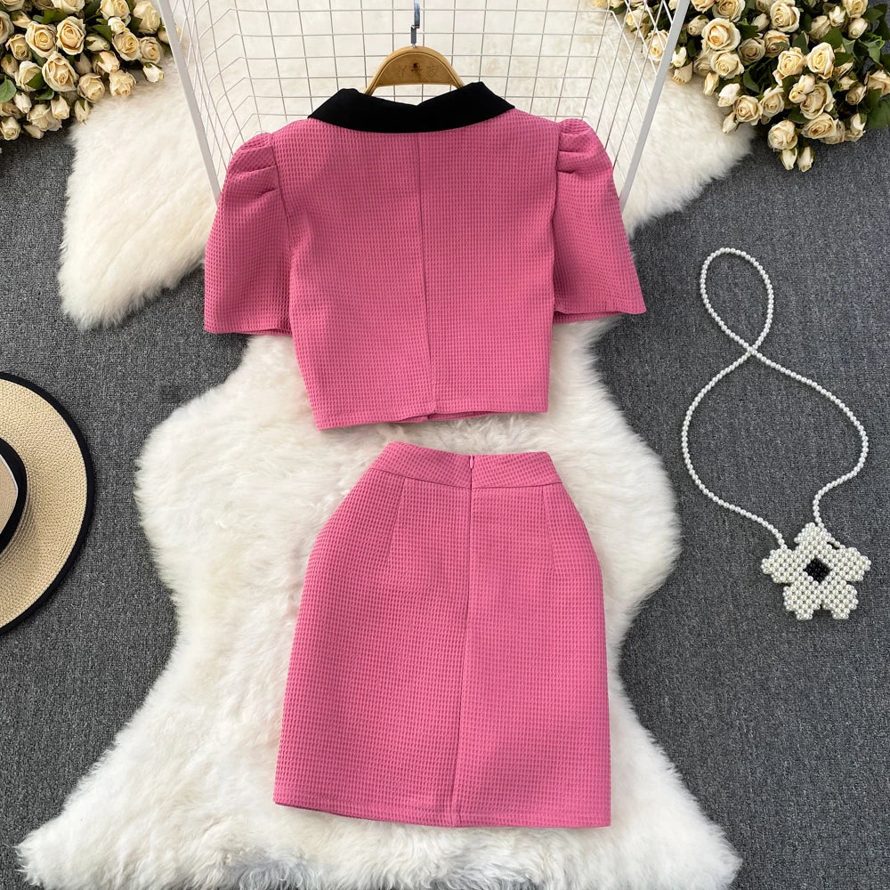 Heidi-Mode | Bubble Sleeve Rock Anzug
