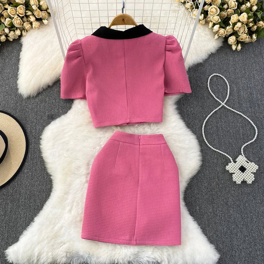 Heidi-Mode | Bubble Sleeve Rock Anzug