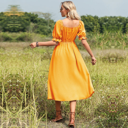 Elegantes Midi-Kleid mit Schleife