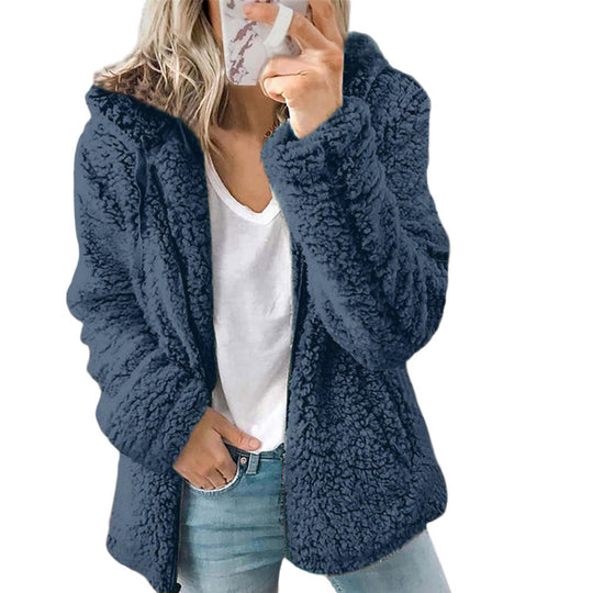 Heidi-Mode | Teddy Fleecejacke Damen Lang