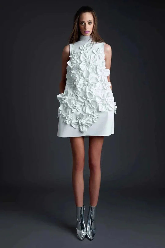 Heidi-Mode | Elegante Damenfreundliche Kurze Röcke Schwere Stickerei Verbindung Gürtel Kleid Damenmode Frühling Neuankunft Ärmelloses Kleid