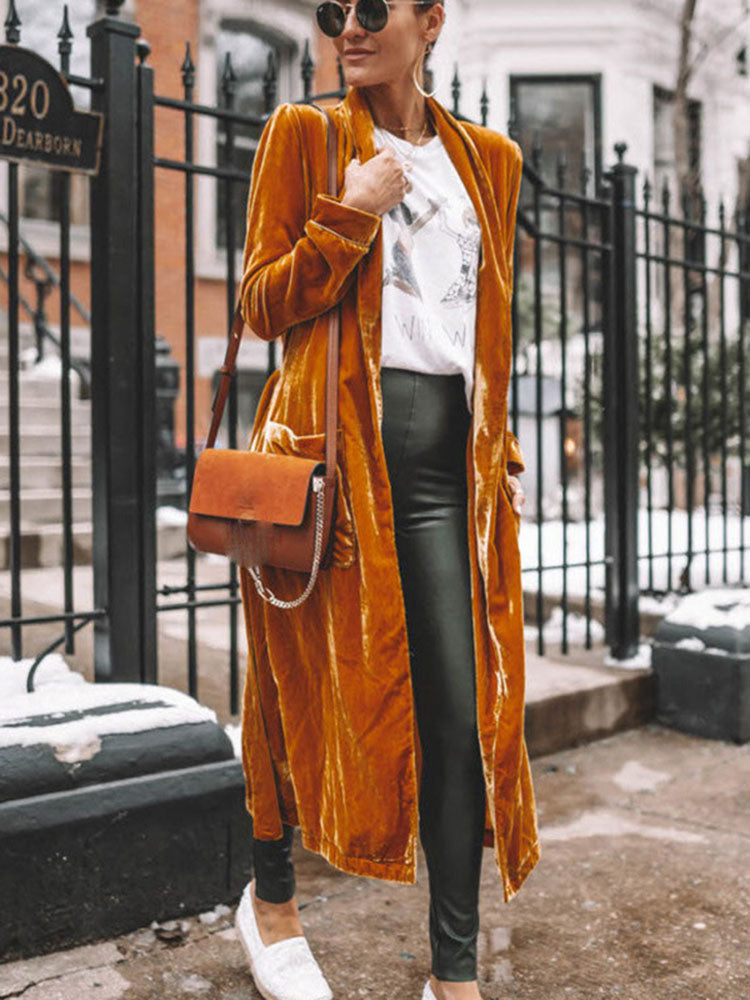 Heidi-Mode | Aufheiternde Samt Kimono Jacke My Way