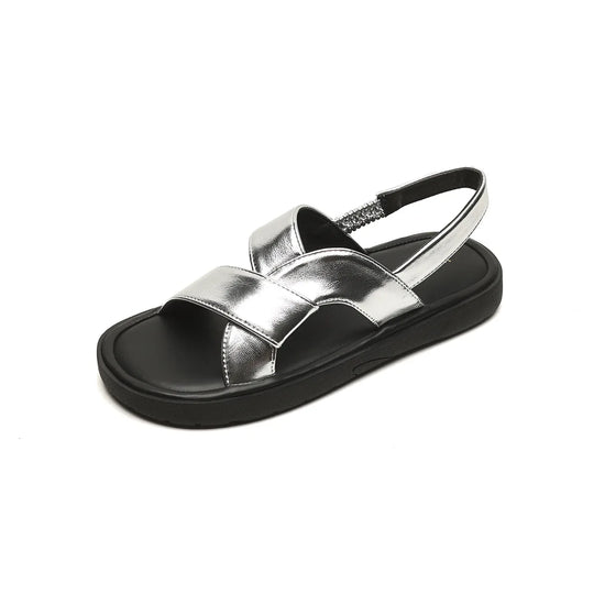 Heidi-Mode | Sommer Frauen'S Outdoor Flachsandalen Koreanischer Stil Einfache Mode Flache Schuhe Damen Freizeit Schuhe Größe