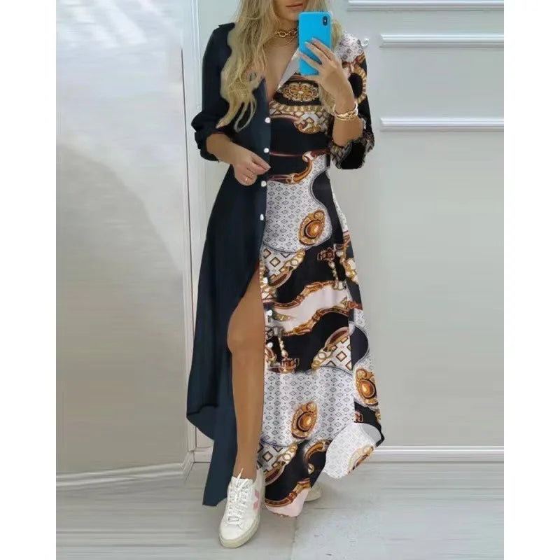 Heidi-Mode | Maxi Strandkleid mit Prints