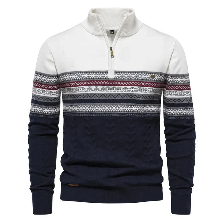 Heidi-Mode | Herren Retro Muster Pullover