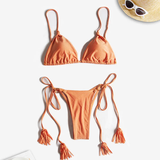 Heidi-Mode | String Belly Brasilianischer Tanga Bikini Satzs