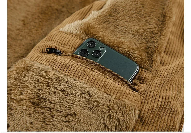 Heidi-Mode | Cordfluweel Bodywarmer - Warme Fleecefutter - Kleidungsstil für Alltag und Outdoor