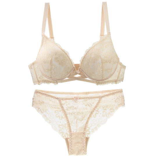 Heidi-Mode | Spitzen Set Unterwäsche Push Up