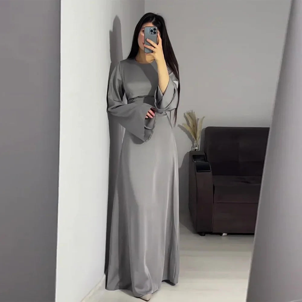 Rundhals Damen Kleid