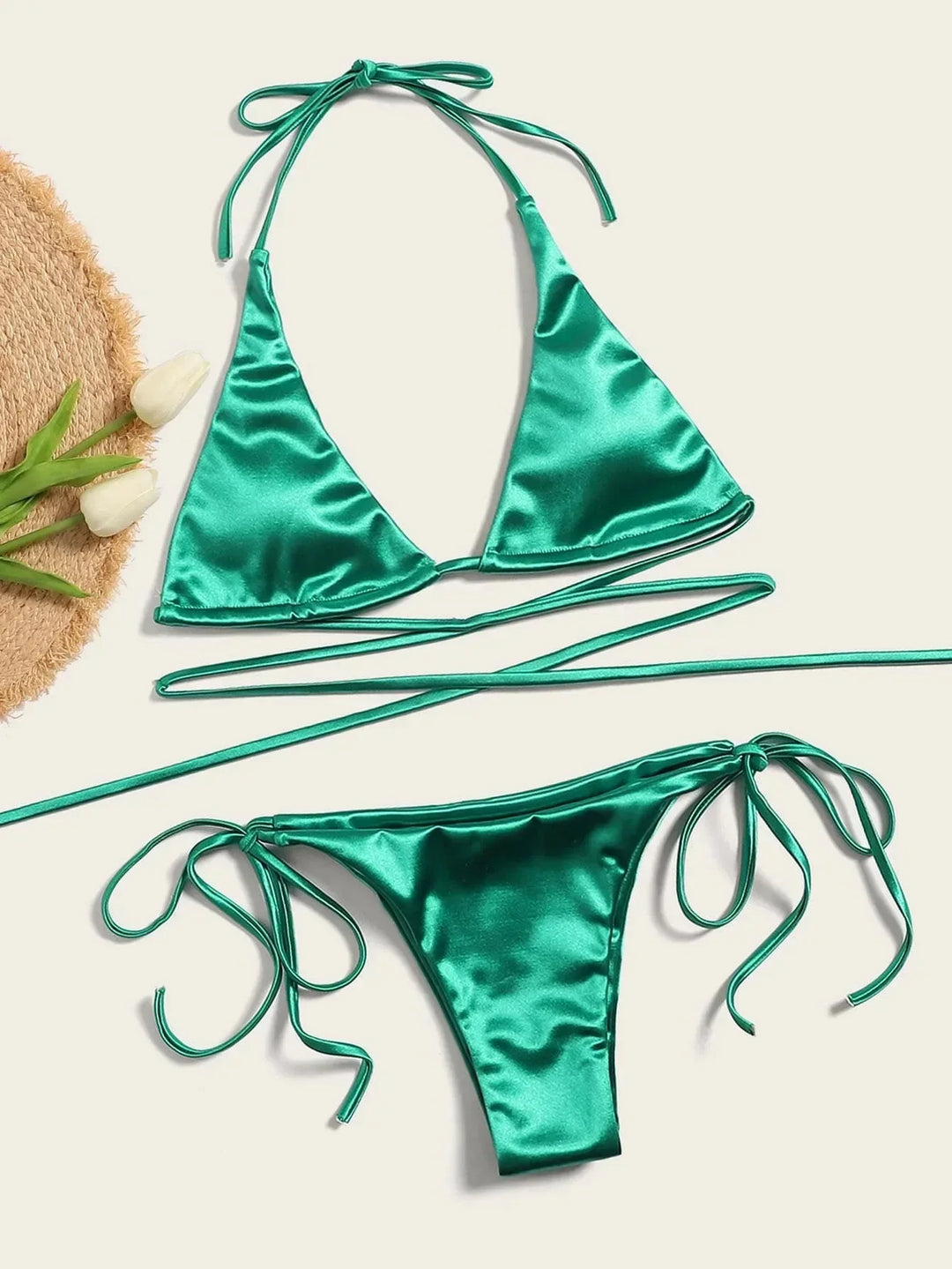 Heidi-Mode | Frauen Sexy Mikro Mini Bikini Thong Halter G String Bh Bikinis Set Badeanzug Rückenfrei Neu Badebekleidung Badeanzüge
