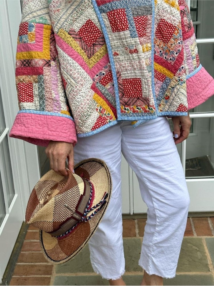Heidi-Mode | Lässige Patchwork Steppjacke