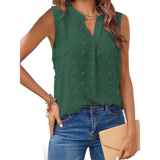 Heidi-Mode | Damen Tops Sommer Tank Top für Frauen Ohne Ärmel Blusen Frühling Korsett V-Ausschnitt Schöne Legere T-Shirts