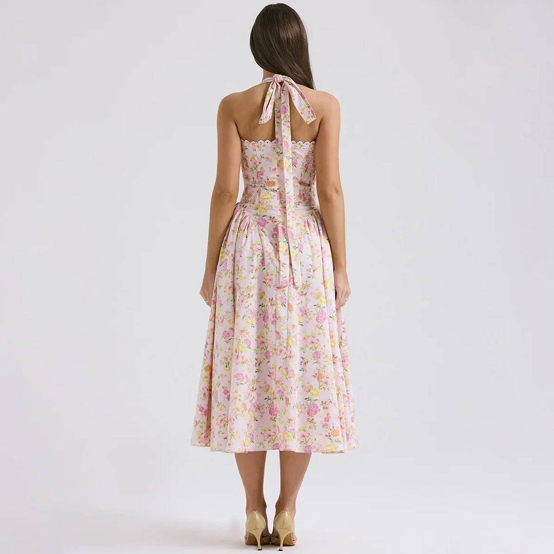 Heidi-Mode | Halter Urlaub Midi Kleider