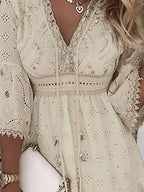Bohemian Kleid im Ibiza-Stil