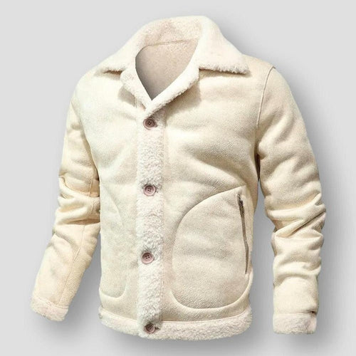 Heidi-Mode Fincetti - Button Down Winter Fleece Jacke für Herren