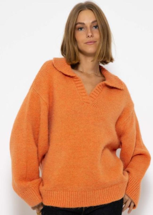 HeidiMode - Strickpullover Mit Kragen