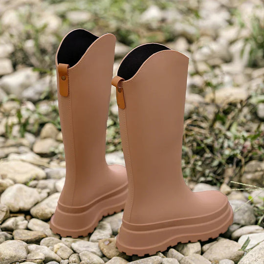 Heidi-Mode | Damen Regenstiefel hoch & wasserdicht mit Komfortsohle