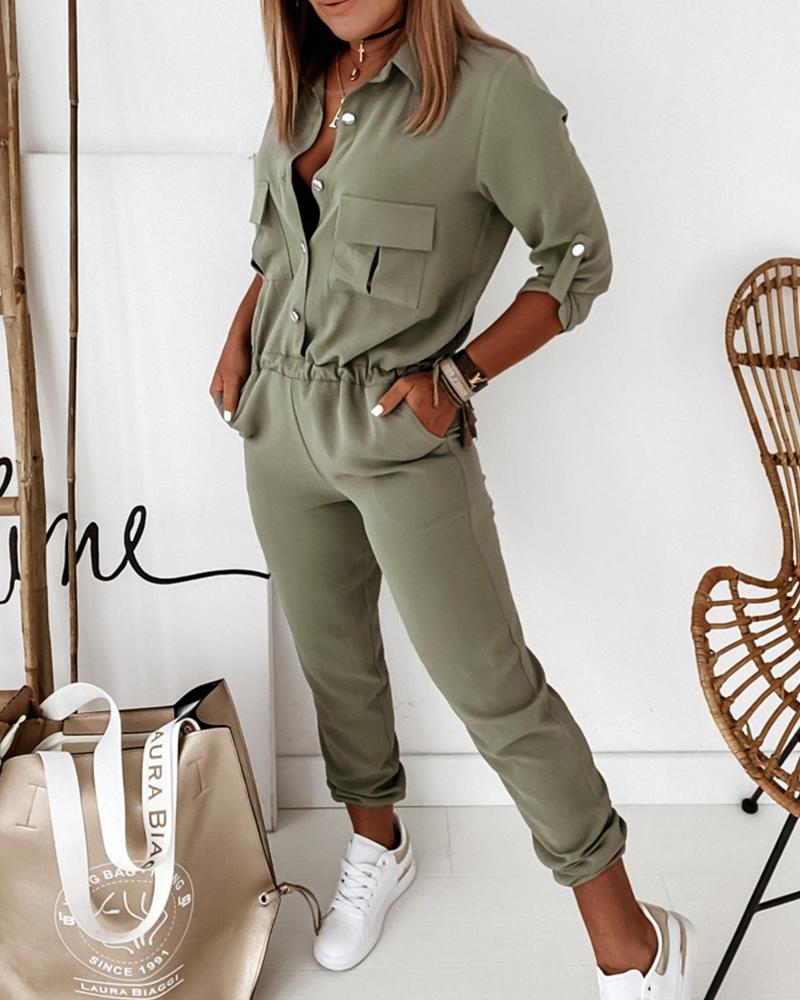 Heidi-Mode - Eleganter Overall mit langen Ärmeln für Frauen