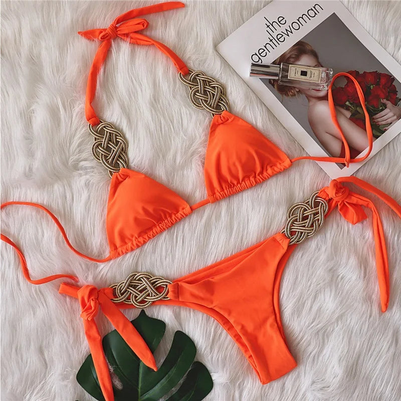 Heidi-Mode | Schwarze Sexye Bikinis Damen Badebekleidung Weiblicher Badeanzug Schwimmbekleidung Badebekleidung Brasilianisches Bikini Set Strandbekleidung Pool Badebekleidung