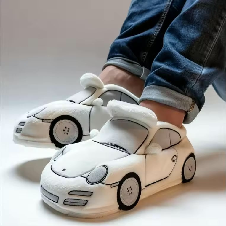 Heidi-Mode | Auto Inspiriert Gestaltung Pantoffeln mit Rutschfester Sohle für Maximalen Komfort