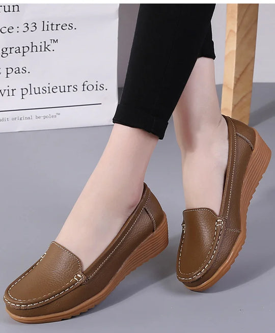 Heidi-Mode | Damen Leder Slipper