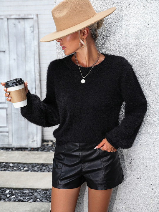 Heidi-Mode | Trendy Flauschiger Pullover