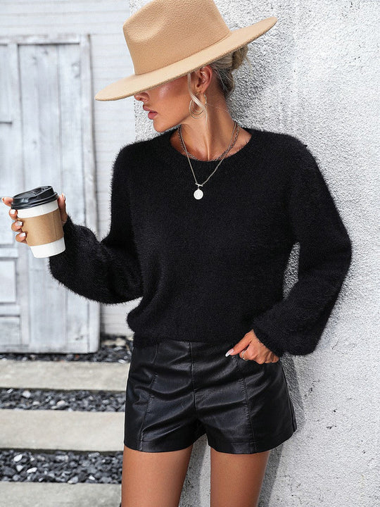 Heidi-Mode | Trendy Flauschiger Pullover