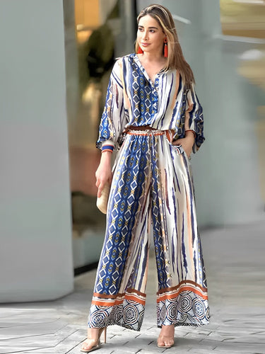 Hemd und Hose mit Bohemian-Print